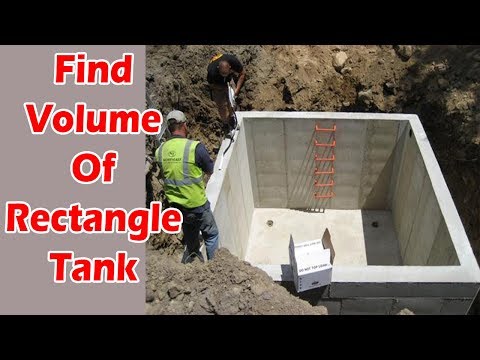 Part of a video titled How To Calculate Volume of Rectangle Tank & Liquid Inside The ...