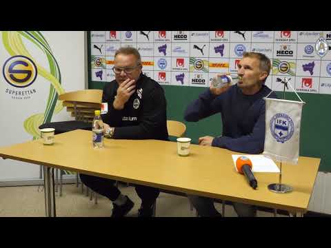 Presskonferensen efter IFKV vs AFC 0-0