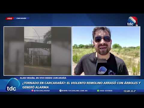 ¿TORNADO EN CARCARAÑÁ?: EL VIOLENTO REMOLINO ARRASÓ CON ÁRBOLES Y GENERÓ ALARMA