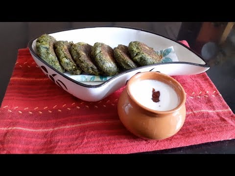 Hara Bhara kabab | Indian green Falafel with yogurt-garlic dip
