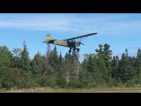 KRCM events military piper cub fly past