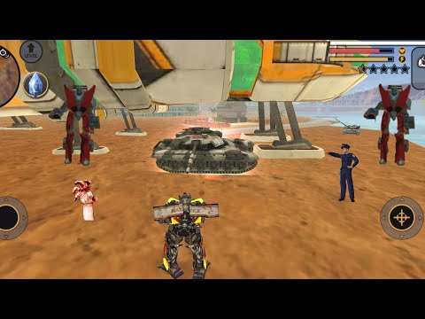 Vegas Crime Simulator (Transformer Bing Bang on Sea) Transformer Blast Tank  - Android Gameplay HD