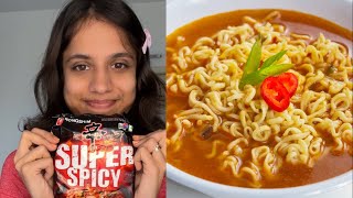 Nongshim Super Spicy Vegetarian Ramen Review | So Saute