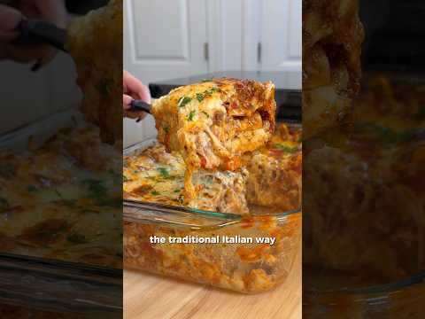 The BEST Way to Make Lasagna