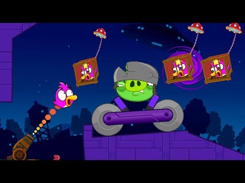Angry Birds Collection Cannon 4 - RESCUE ALL BIRDS FROM PIGGIES FULL SPACE WALKTHROUGH!