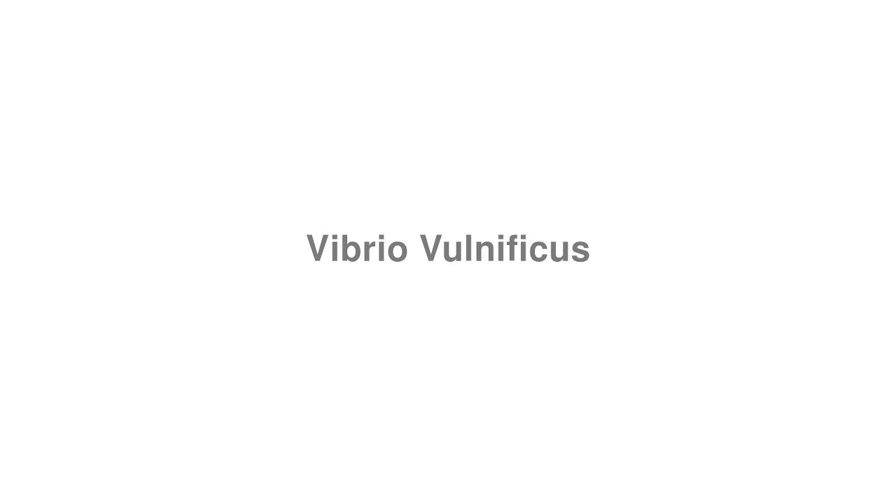 How to Pronounce Vibrio Vulnificus