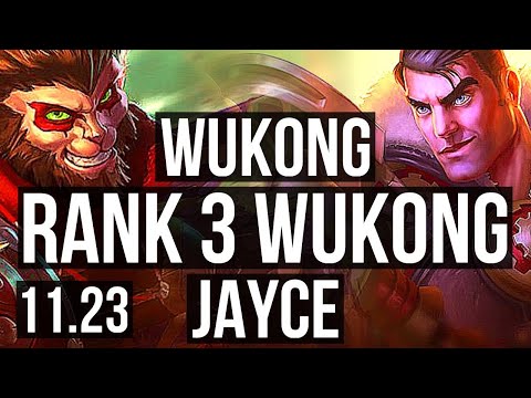 WUKONG vs JAYCE (TOP) | Rank 3 Wukong, 3/1/2 | KR Challenger | 11.23