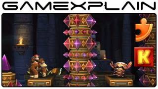 Donkey Kong Country Returns: 4-K Jagged Jewels (Puzzle Pieces, KONG Letters Guide, Walkthrough)