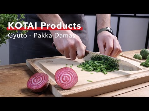 KOTAI Products - Pakka Damas collection - Couteau de Chef Gyuto / Gyuto Chef Knife 200 mm