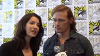 Caitriona Balfe and Sam Heughan Talk Outlander Season 2