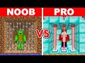Minecraft NOOB Vs PRO SAFEST SECURITY PRISON BUILD CHALLENGE
