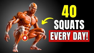 This Is What REALLY HAPPENS TO YOUR BODY if you do 40 SQUATS EVERY DAY!