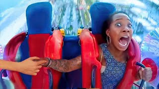 her baby flew off the roller coaster..