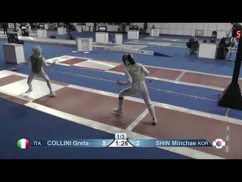 2023 Day05 T08 04 F F Individual Cadet Plovdiv BUL CHM RED SHIN KOR vs COLLINI ITA