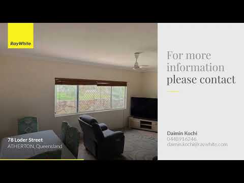 78 Loder Street, Atherton, QLD 4883, 3 રૂમ, 2 બાથરૂમ, House