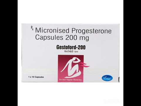 Gestoford 200 ( natural & micronized progesterone ), packagi...