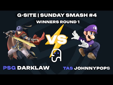 G-SITE | SUNDAY SMASH #4 - PSG | DarkLaw (Ike) VS TAS | JohnnyPops (Luigi) - Winners Round 1
