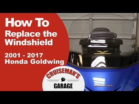 How To Replace The Windshield On A Honda Goldwing (2001-2017) | CruisemansGarage.com