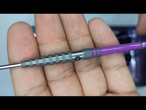 (D DART STORE) UNICORN STEEL TIP DART -20G/22G Amethyst Style 4 Sandblasted 90% Tungsten STEEL DARTS