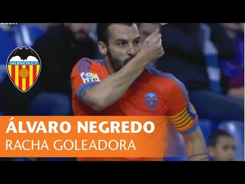 VALENCIA CF: La racha goleadora de Álvaro Negredo