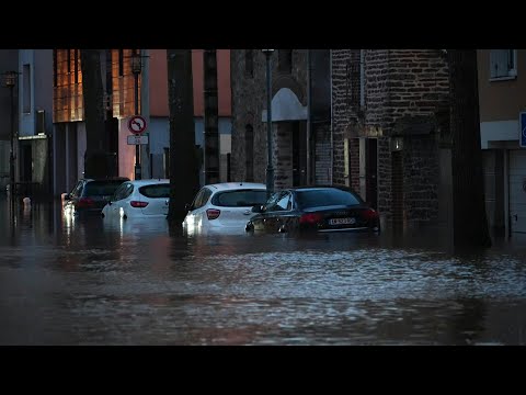 Flooding in western France: the banks of the Canal Saint-Martin flooded in Rennes | AFP