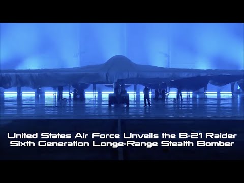 12-2-22 Northrop Grumman Unveils the B-21 Raider Sixth Generation Long-Range Stealth Bomber