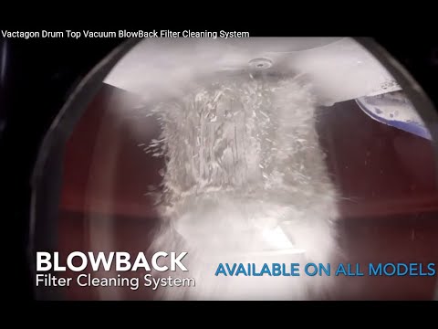 Vactagon Drum Top Vacuum BlowBack Filter Cleaning System
