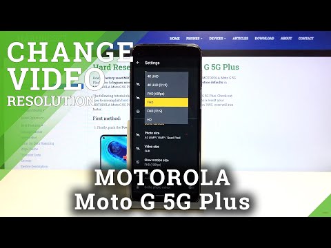 How to Change Video Size in Motorola Moto G 5G Plus- Camera Settings