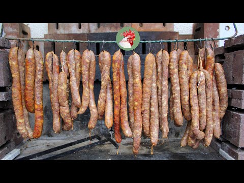 Λουκάνικα σπιτικά χωριάτικα καπνιστά