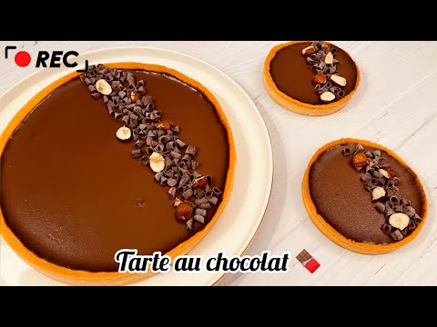 Tarte au chocolat facile (Croustillante et très fondante!!!)
