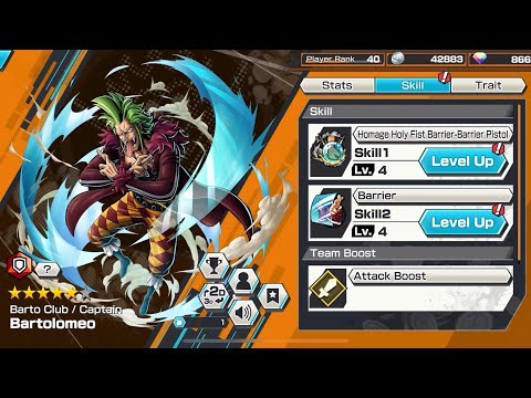 Bartolomeo - Barto Club Captain |  ONE PIECE Bounty Rush Gameplay