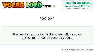 Video thumbnail for toolbar