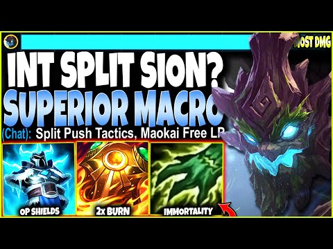 Teaching an INT-Split Sion what a SUPERIOR Maokai Build & MACRO ARE 🔥 LoL Top Maokai s12 Gameplay