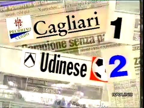 1993-94 (2a - 05-09-1993) Cagliari-Udinese 1-2 [Branca(R),Statuto,Allegri] Servizio D.S.Rai1