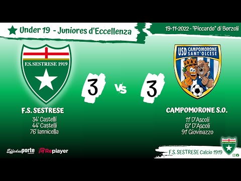 SESTRESE-Campomorone - Juniores - 19-11-22