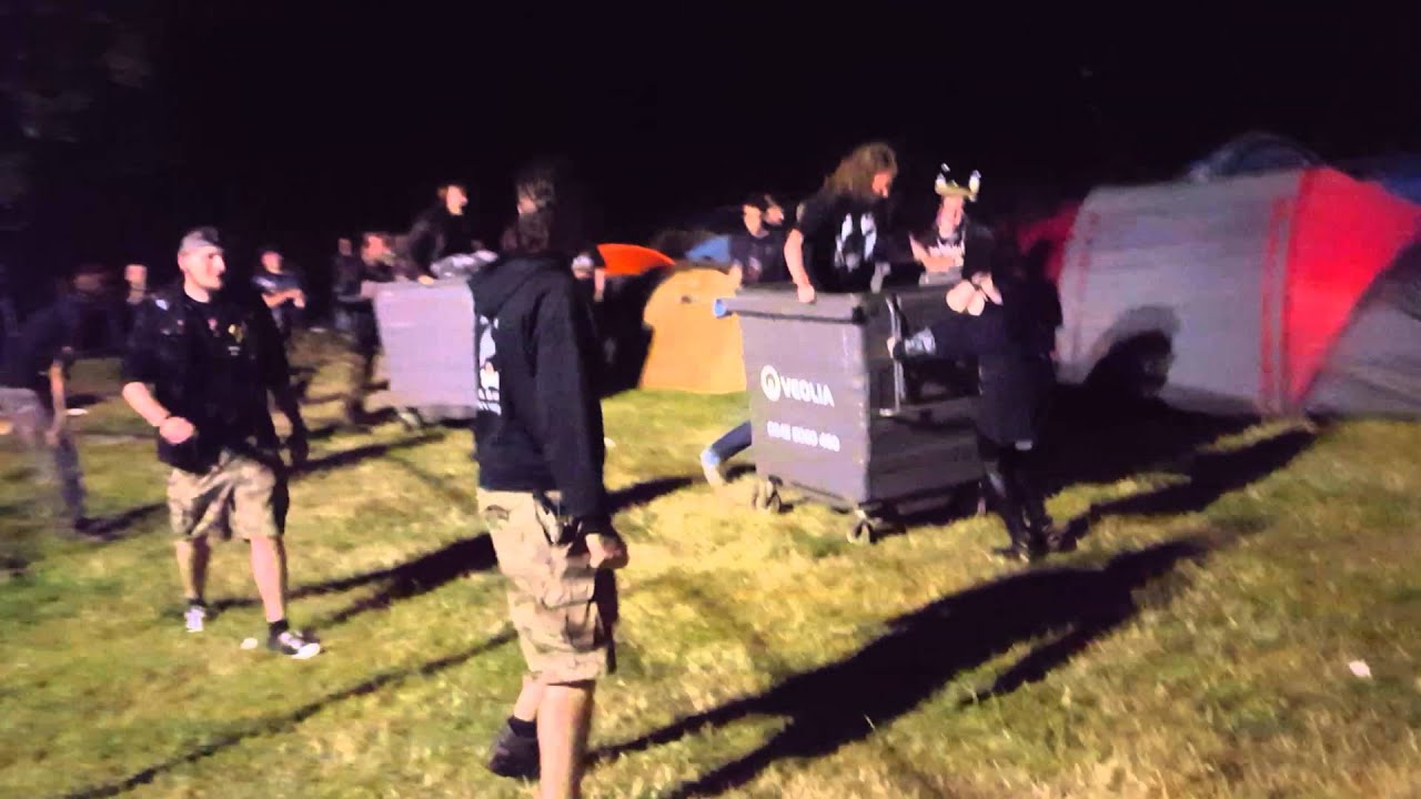Bloodstock Bin Jousting 2015 - YouTube