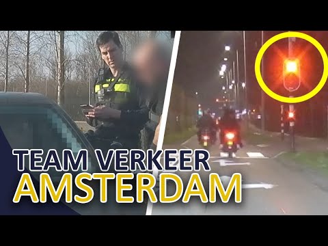 Politie Team Verkeer Amsterdam | Snelheid | Vluchtstrook | Roodlicht
