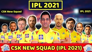 IPL 2021 - CSK New Squad For The IPL 2021 | CSK Retain Players List for The IPL 2021 Mega Auction