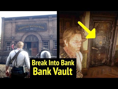 Enter Valentine Savings Bank at Night in Red Dead Redemption 2 (RDR2): Go Inside Bank Vault