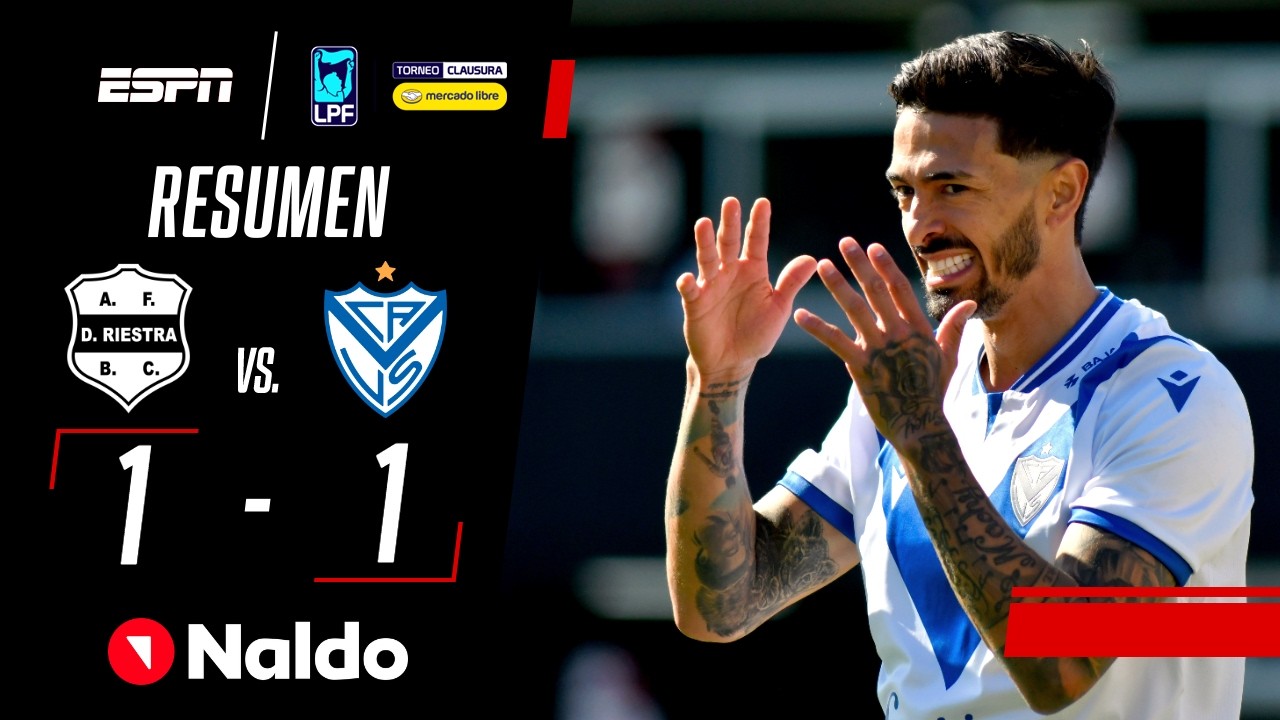EXPULSADO GUILLERMO EN EL EMPATE ENTRE EL MALEVO Y EL FORTÍN | Riestra 1-1 Vélez | RESUMEN