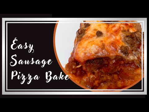 Easy Sausage Pizza Bake//Bisquick Recipes