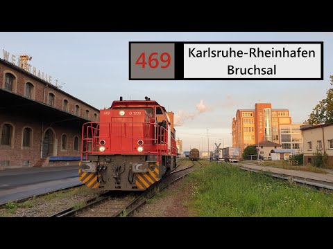 Führerstandsmitfahrt Karlsruhe Rheinhafen - Bruchsal