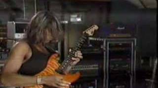 George Lynch in the studio