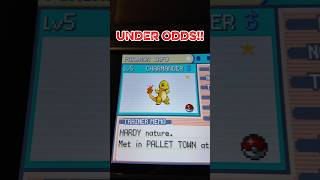 SHINY CHARMANDER IN FRLG UNDER ODDS! #pokemon