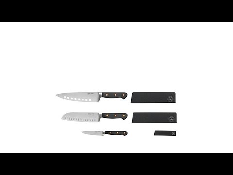 FOOD   WINE 6piece Forged Stainless Steel Knife Set