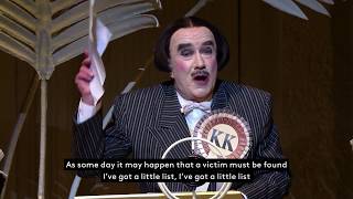 I&#39;ve Got a Little List (with lyrics) / The Mikado / Gilbert and Sullivan