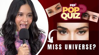 Janah Zaplan, nahirapang kilalanin ang Miss Universe na ito! | PEP Pop Quiz