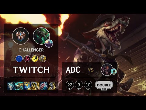 Twitch ADC vs Lucian - EUW Challenger Patch 11.20