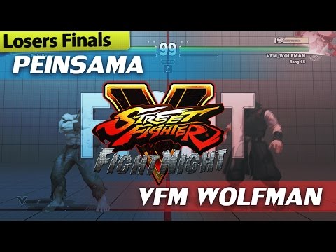 【Losers Finals】PeinSama (Ryu) vs VFM Wolfman (Rashid) - Street Fighter V Fight Night