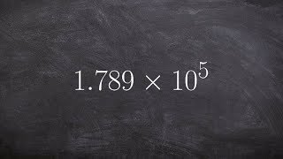 How to write a number in scientific notation as a whole number
